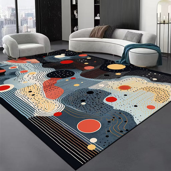 Abstract Swirl Area Rug Bowlift