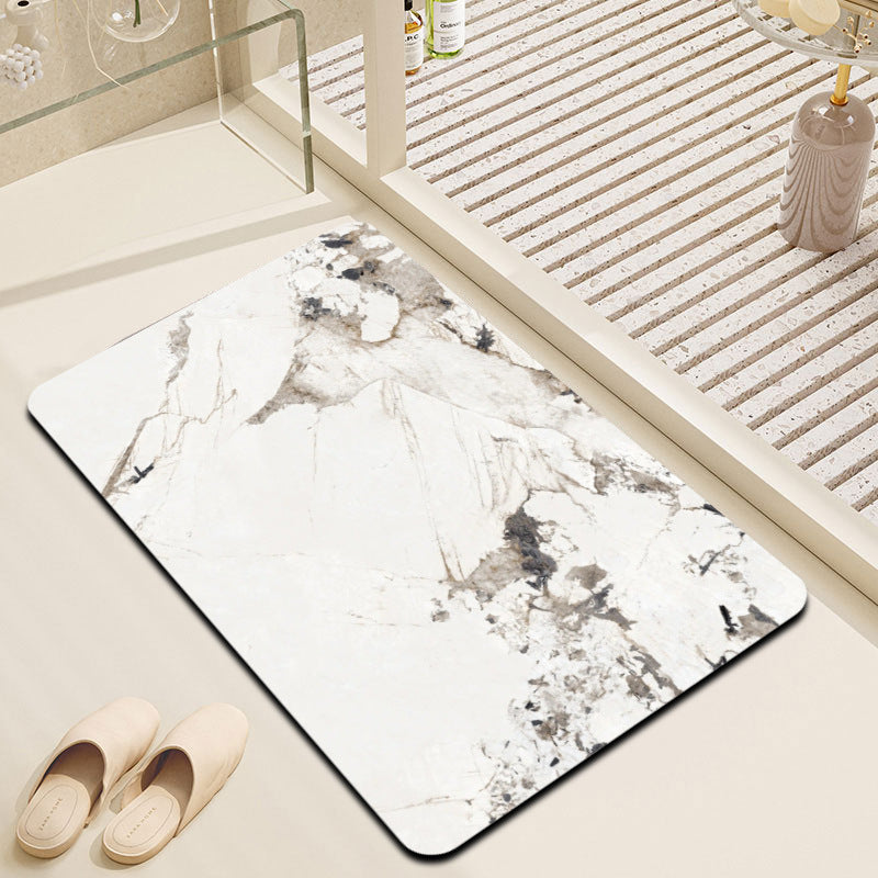 Luxury Marble Texture Bath Mat Bowlift