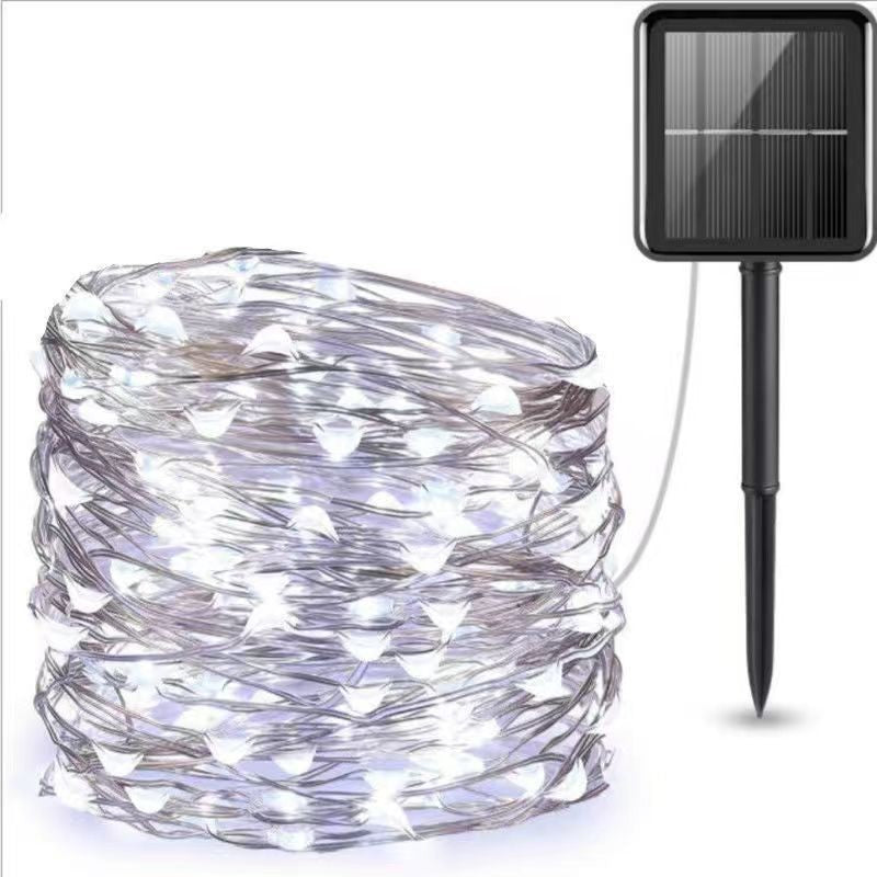 Ultra-Flexible Solar Micro-LED Fairy String Lights With Waterproof Ground-Mount Panel Bowlift