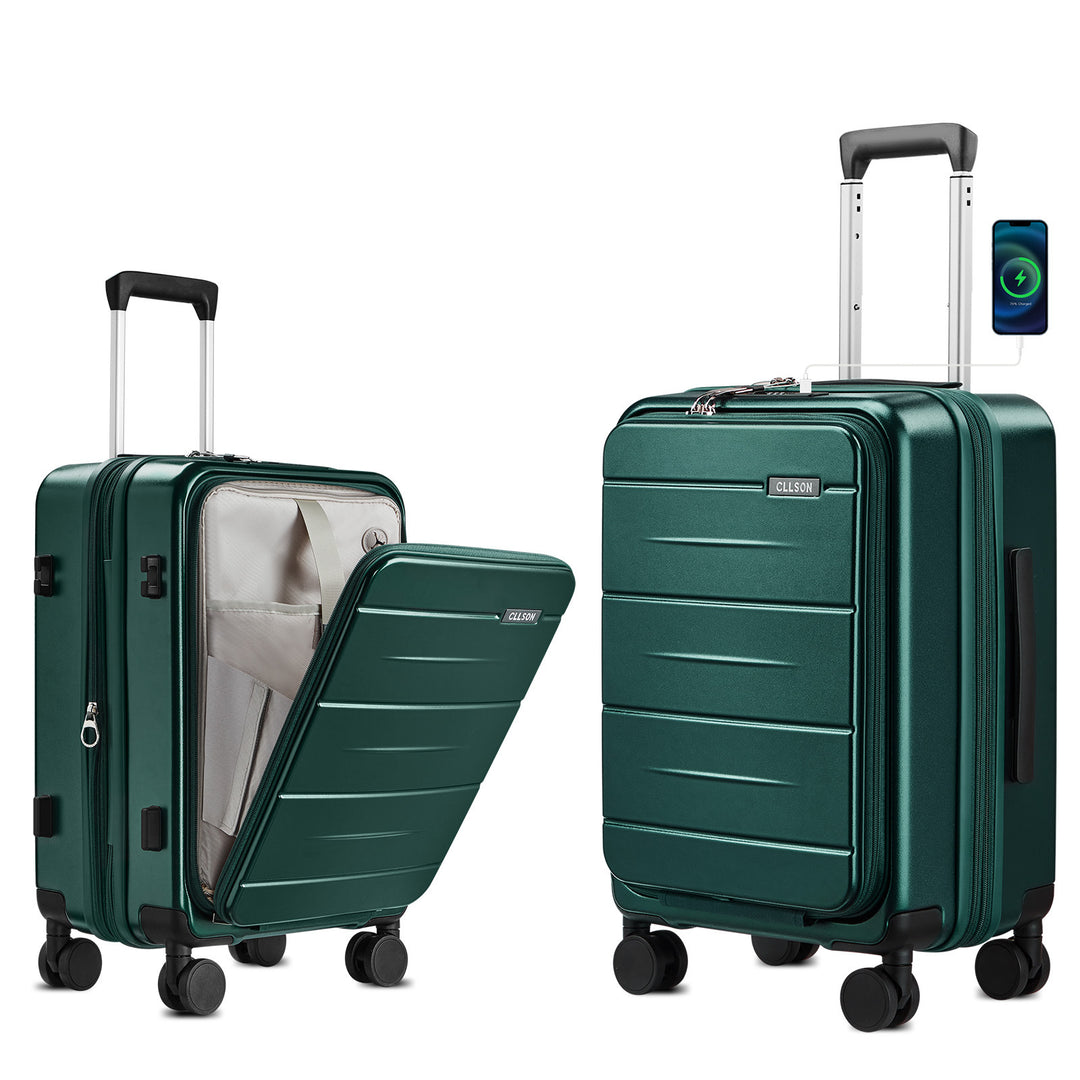 Unisex Multi-Functional Hard Shell Trolley Suitcase Bowlift