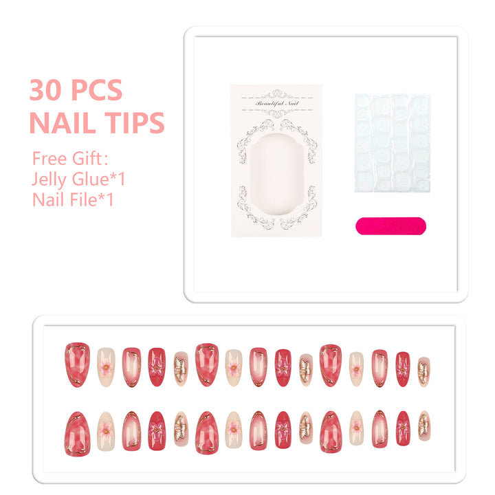 Floral Inspired Press-On Nail Art