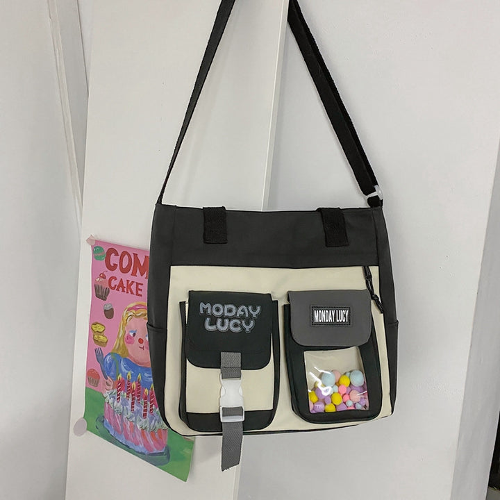 Whimsical Multi-Compartment Messenger Bag Bowlift