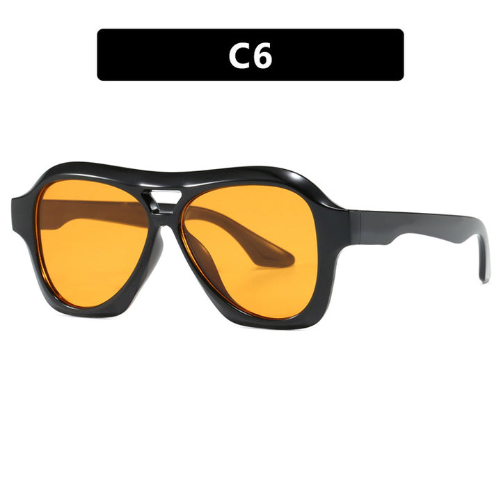 Ladies fashionable sunglasses in innovative design with wide frame Bowlift