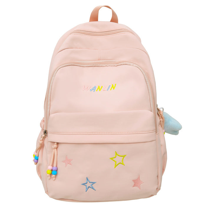 Playful Star-Embellished Backpack Bowlift