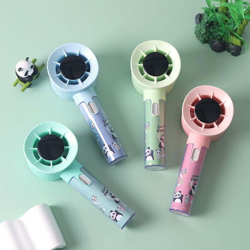 Women's Portable Handheld Fan with Cute Panda Design Bowlift