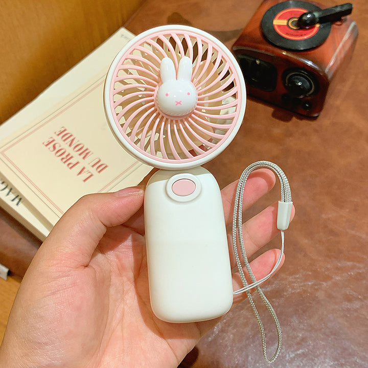 Portable Mini Fan with Cute Rabbit Design Bowlift