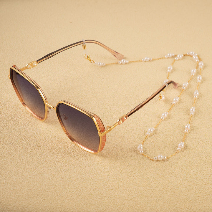 Pearl-Linked Eyewear Holder Bowlift