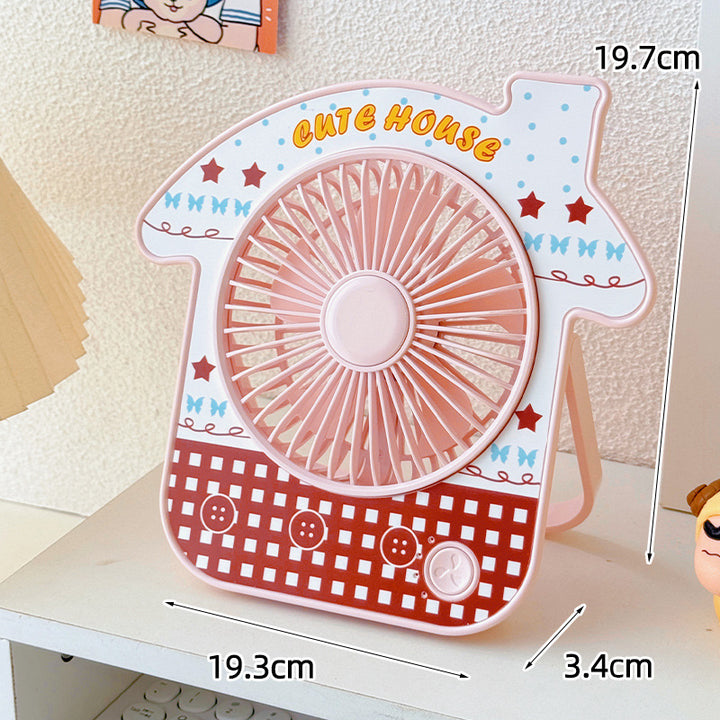 Compact table fan in creative design Bowlift