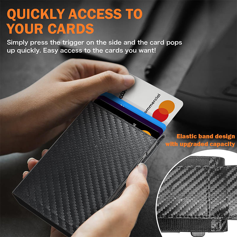 Carbon Fiber Multi-Functional Slim Wallet Bowlift