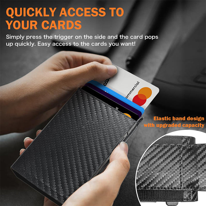 Carbon Fiber Multi-Functional Slim Wallet Bowlift