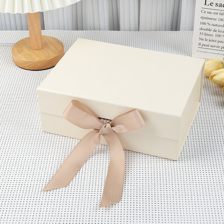 Premium magnetic gift presentation box with LED fairy lights and greeting card Bowlift