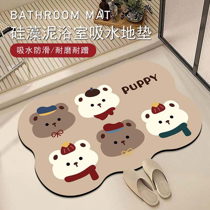 Cute Cartoon Animal Bath Mat Bowlift