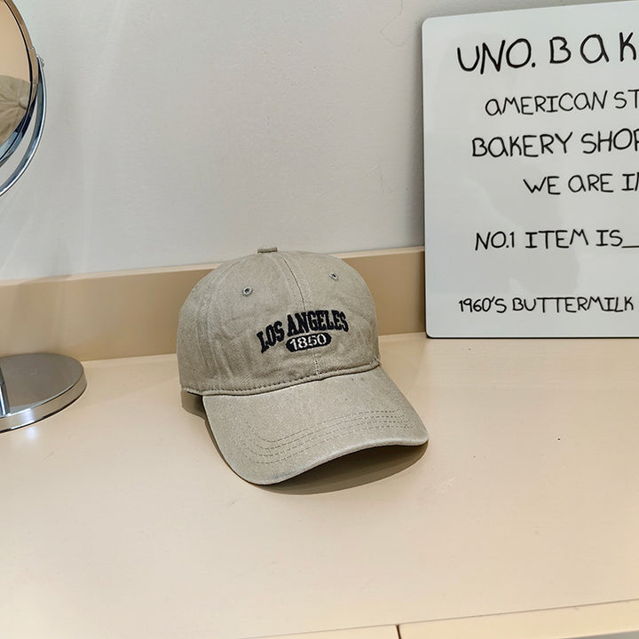 Women's Vintage-Inspired Fabric Baseball Cap Bowlift