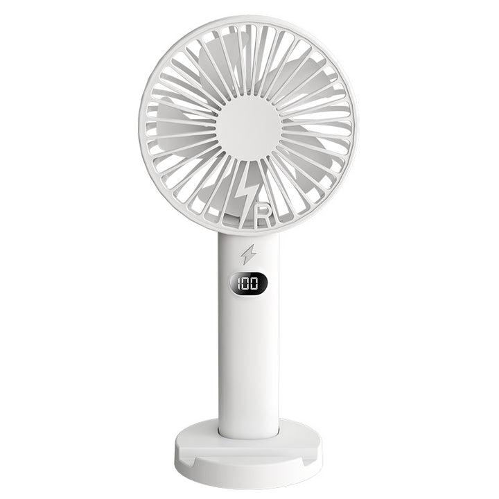 Women Portable Battery Fan with LCD Display and Variable Speed Control Bowlift