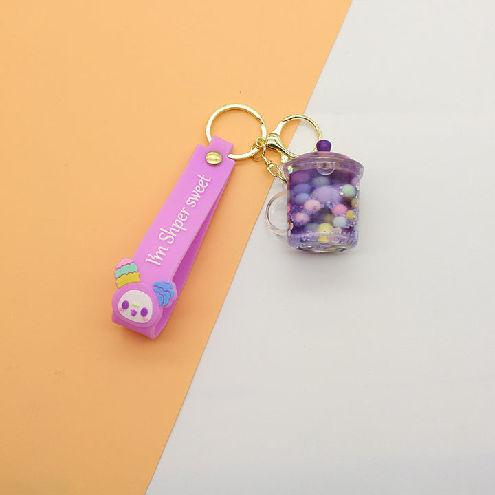 Unisex keychain with cute drinking vessel design Bowlift