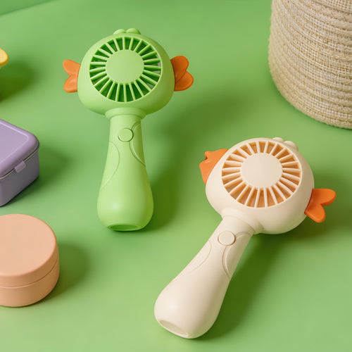Unisex rechargeable handheld fan with cute animal design, USB rechargeable and child-safe Bowlift