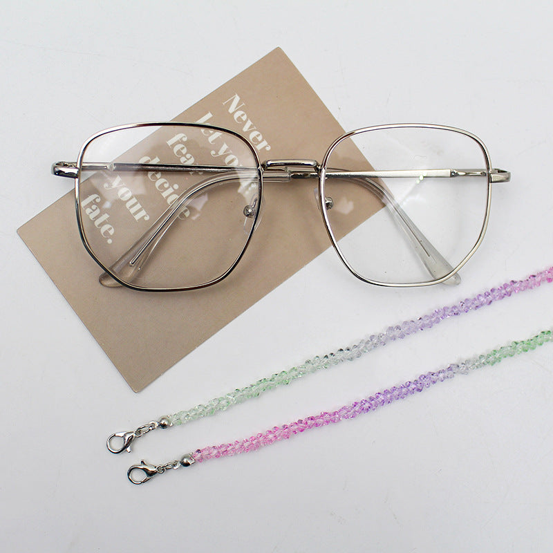 Elegant Crystal Beaded Eyewear Chain Bowlift
