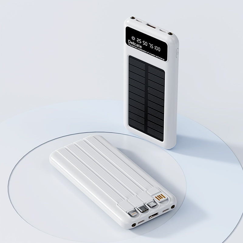 Solar-powered power bank with digital display and innovative fast charging function Bowlift