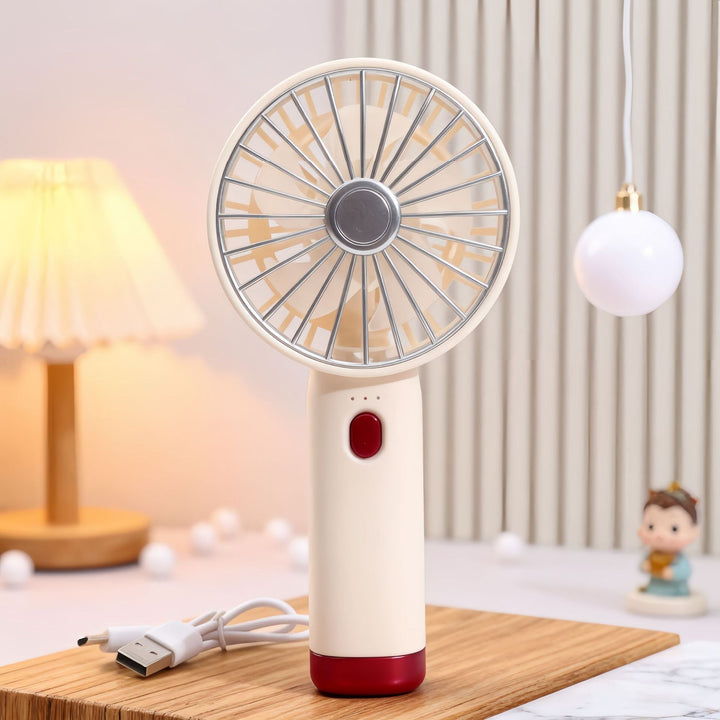 Women Portable USB Hand Fan with Flexible Use Bowlift