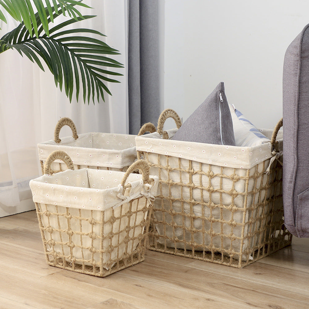 Natural Fiber Decorative Storage Baskets Bowlift