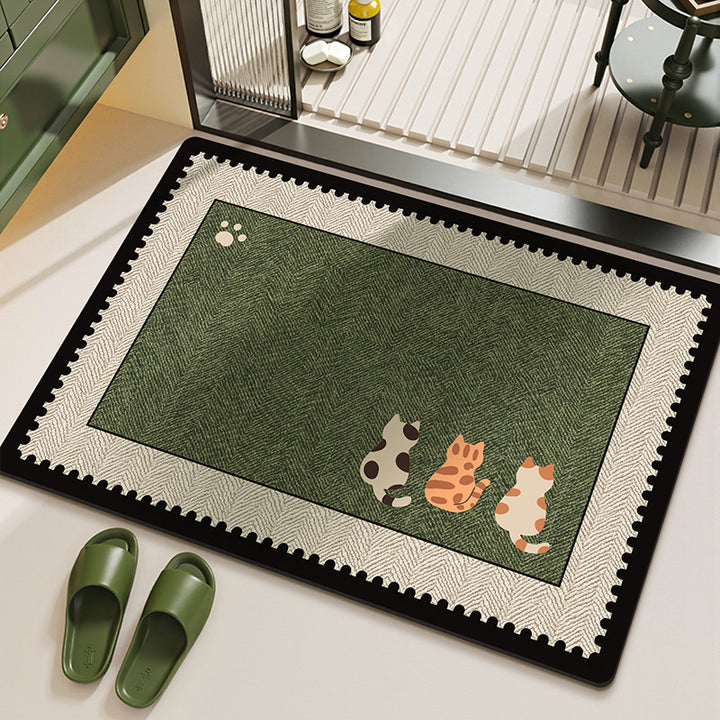 Pet-Themed Eco-Friendly Area Rug Bowlift