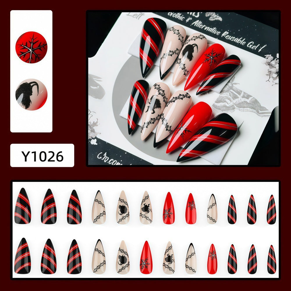 Creative Nail Design Set in Gothic Style Bowlift