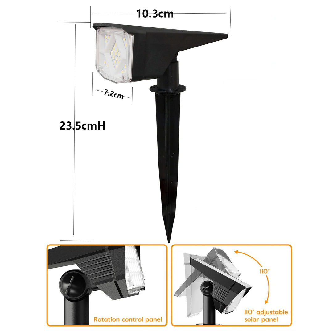 Solar-Powered LED Ground Stake Light