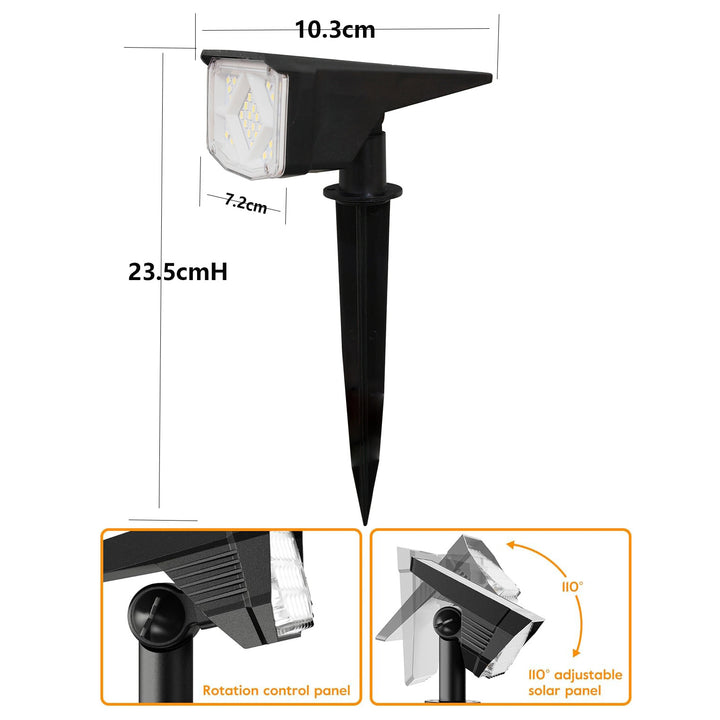 Solar-Powered LED Ground Stake Light