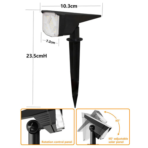 Solar-Powered LED Ground Stake Light