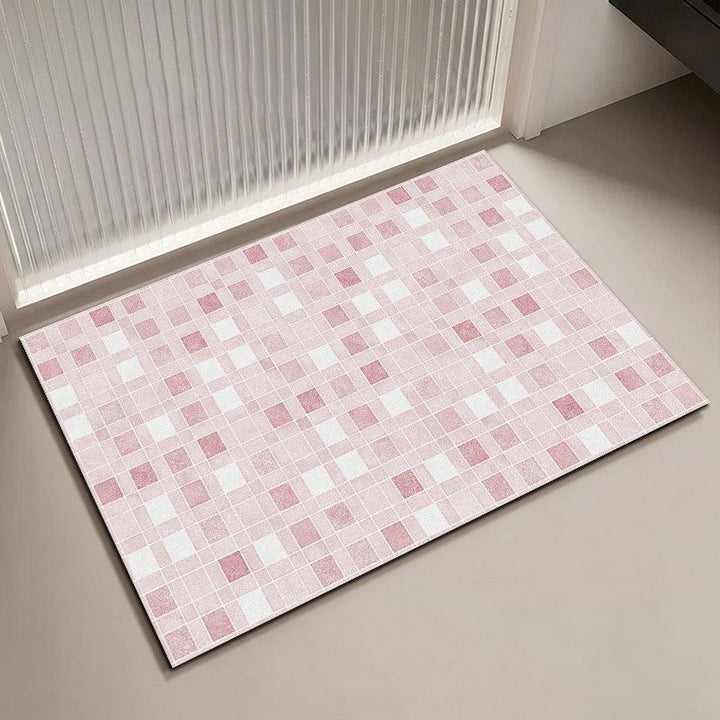 Mosaic Pattern Bath Mat Bowlift