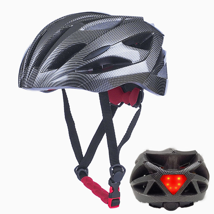 Bicycle helmet with LED rear light and optimal ventilation Bowlift