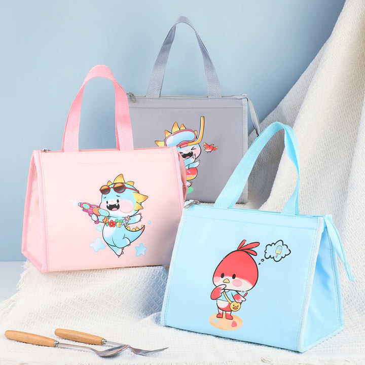 Insulated cooler bag with cute dinosaur motif Bowlift