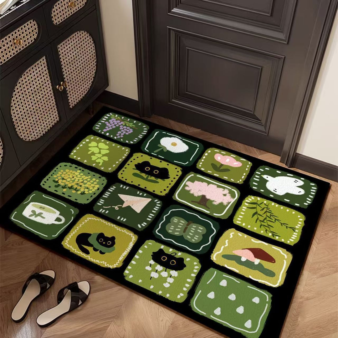 Artistic Patterned Floor Mat Bowlift