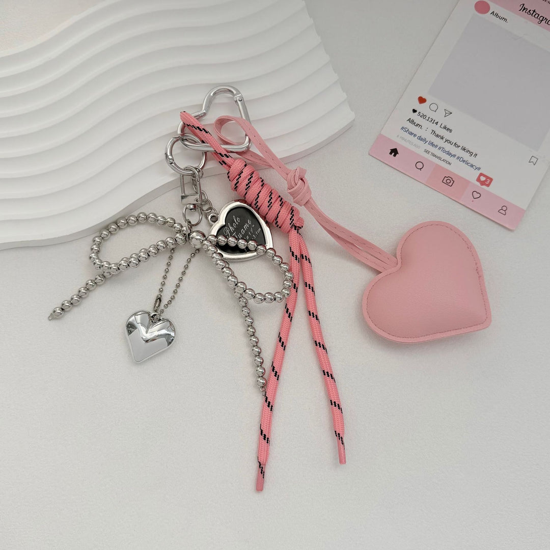 Heart-Themed Multi-Accessory Keychain Bowlift