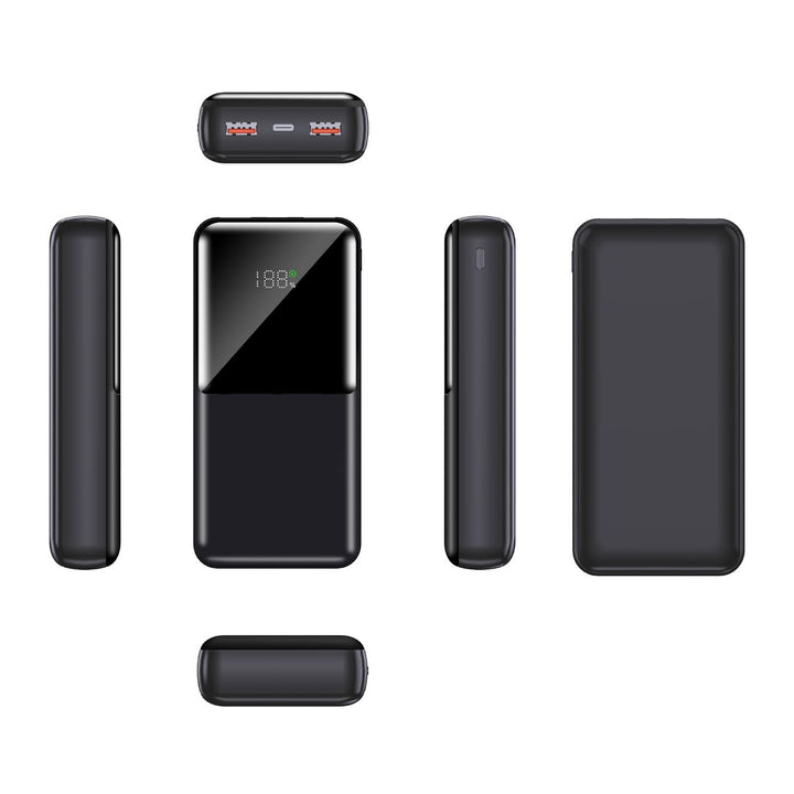 Powerbank with multifunctional fast charging system and digital battery level indicator Bowlift