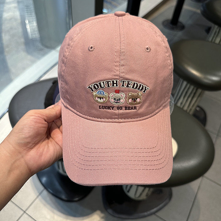 Unisex Embroidered Character Cap Bowlift