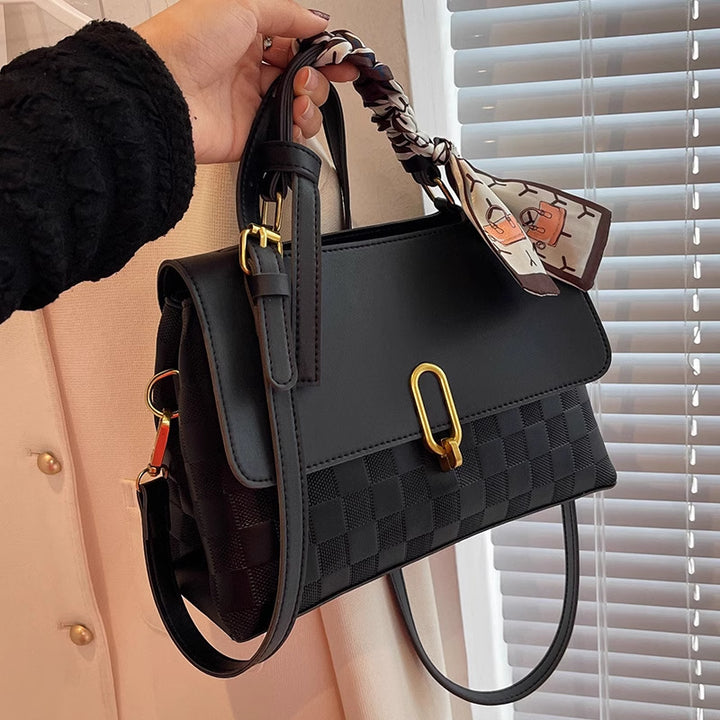 Chic Structured Handheld Satchel Bowlift