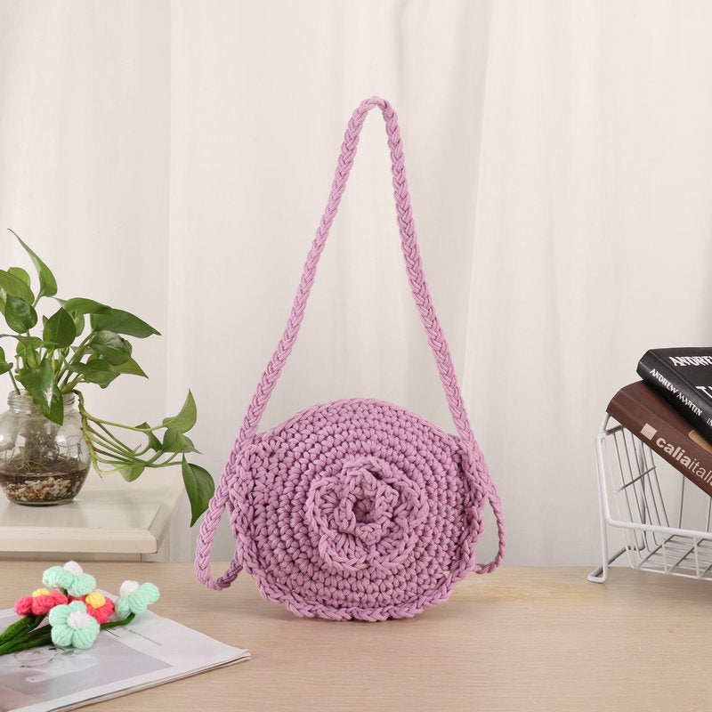Handmade Crossbody Bag In Unique Floral Pattern Bowlift