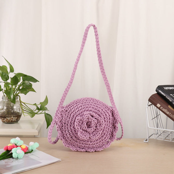 Handmade Crossbody Bag In Unique Floral Pattern Bowlift