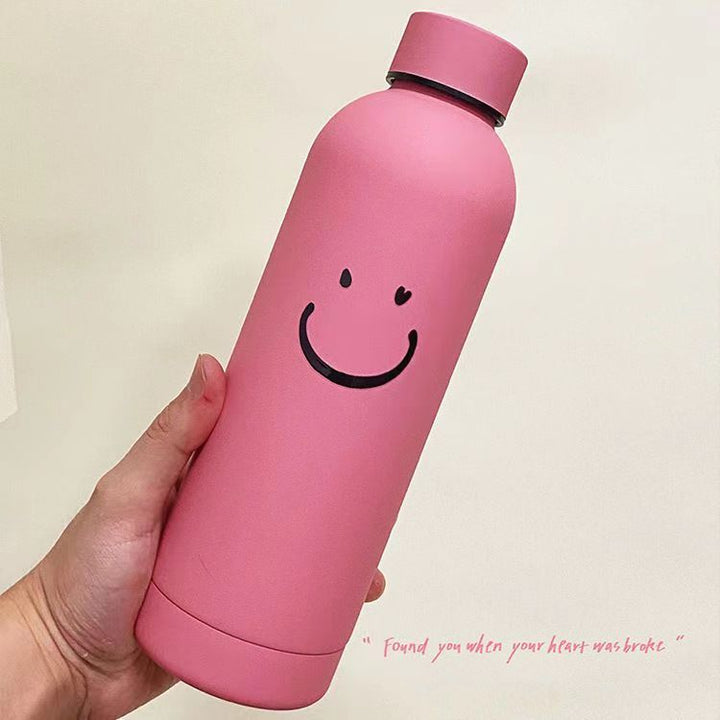 Ladies insulated bottle with cheerful smiley motif Bowlift