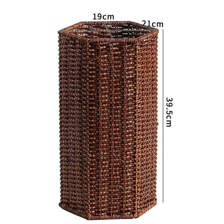 Tall Decorative Wicker Waste Bin Bowlift