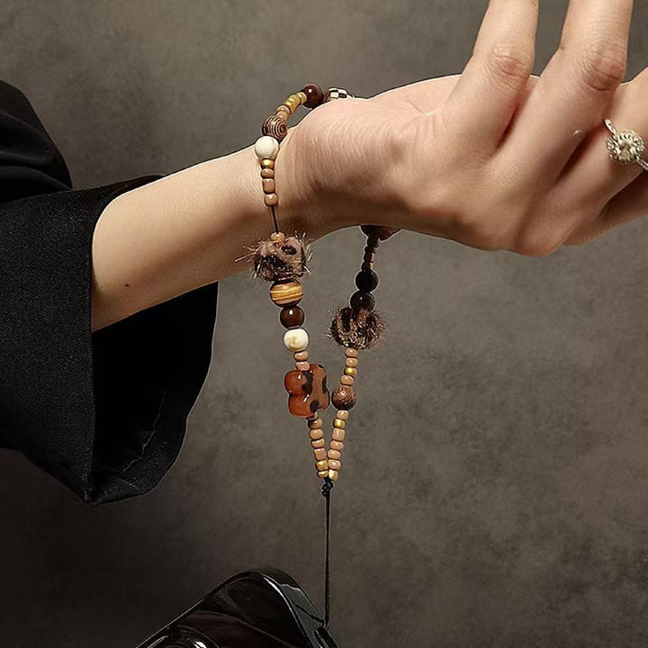 Handcrafted Beaded Charm Keychain Bowlift