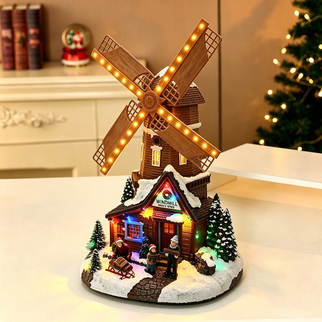 Nostalgic Christmas Windmill Decoration Bowlift