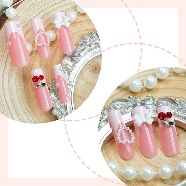 Glamorous artificial nails with 3D decorations Bowlift