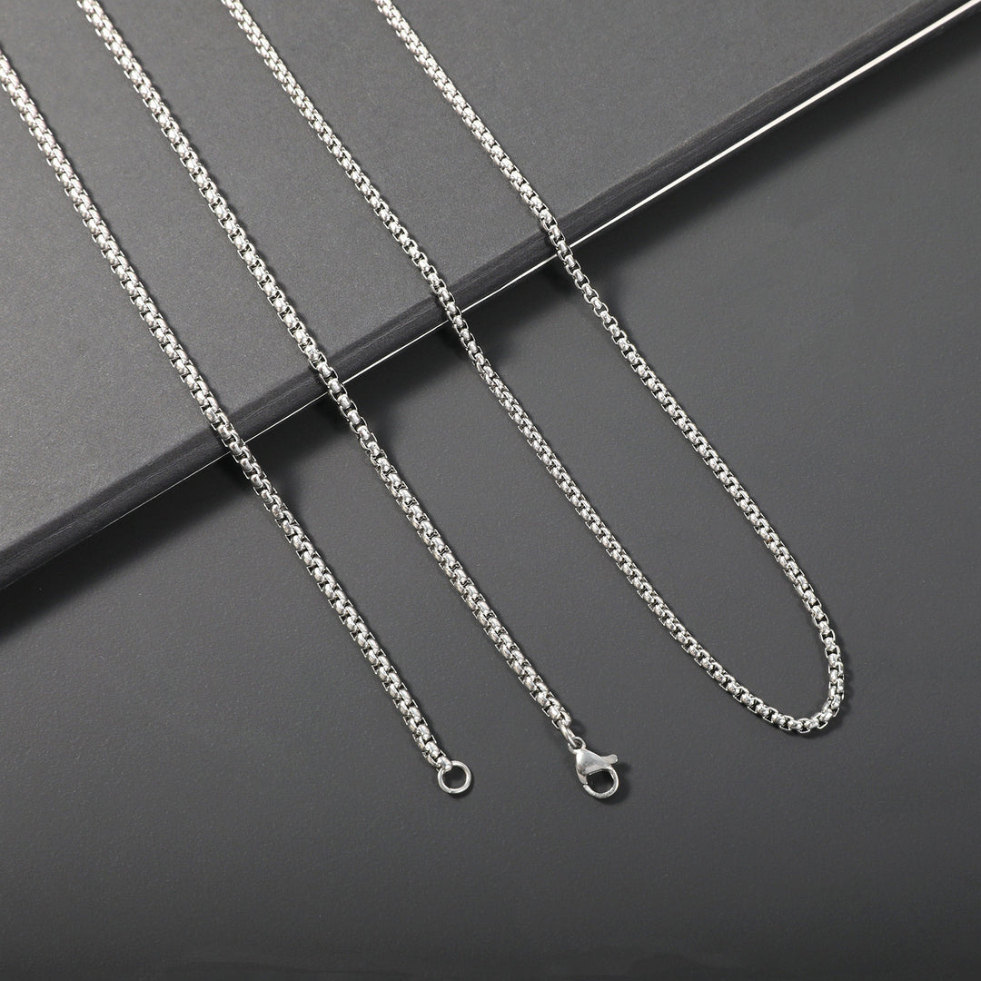 Sleek Stainless Steel Chain Necklace Bowlift
