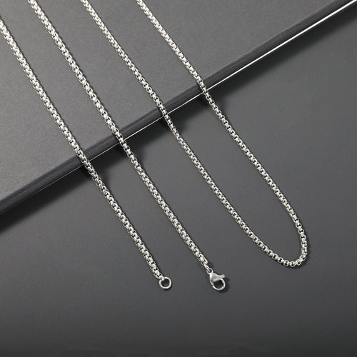 Sleek Stainless Steel Chain Necklace Bowlift