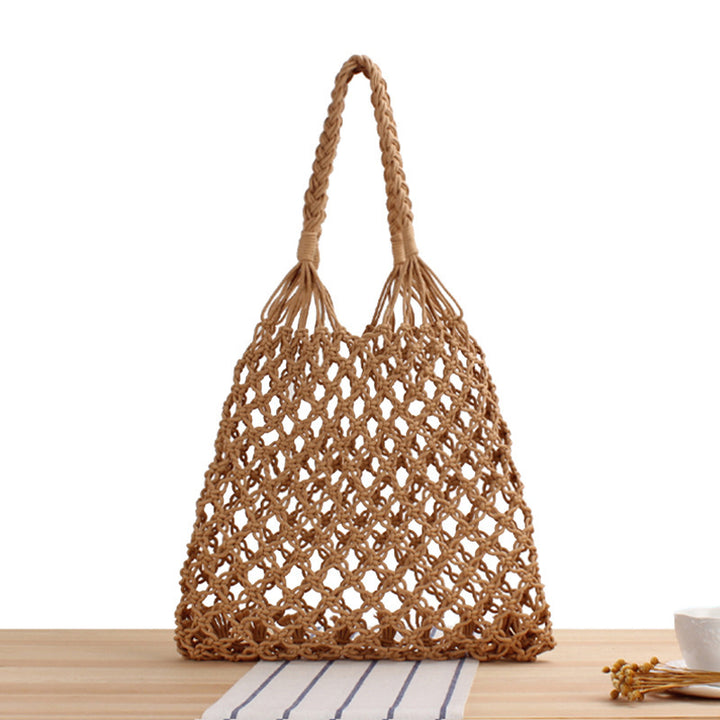 Braided shopping shoulder bag with stable side seams Bowlift
