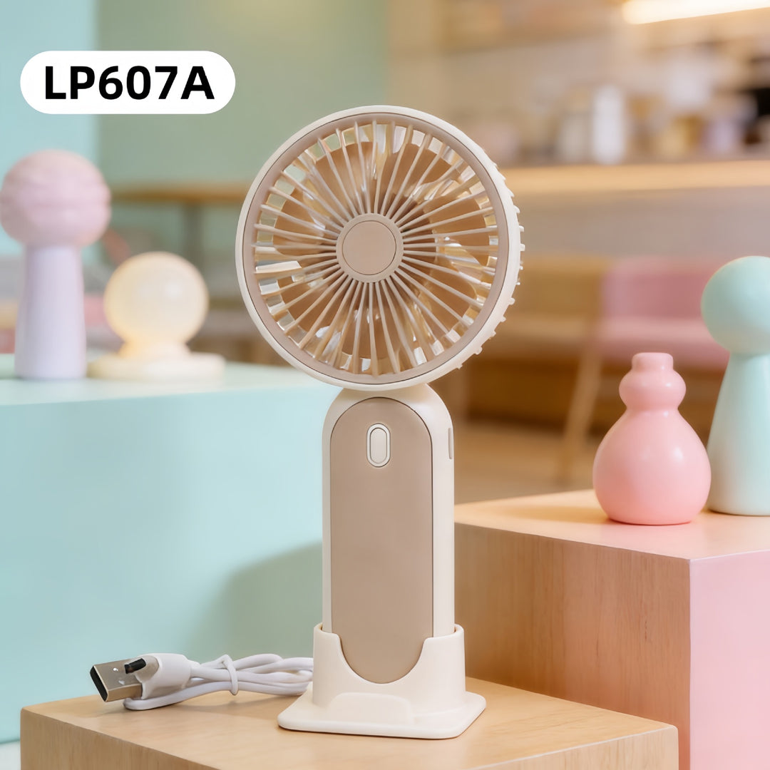Ladies portable mini fan with USB connection and ergonomic design Bowlift