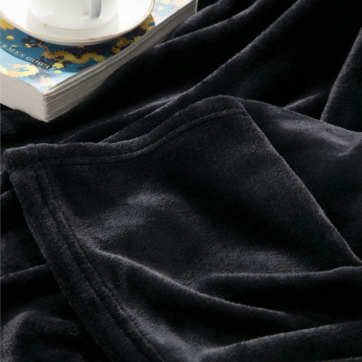 Ladies Cozy Plush Blanket with Reversible Design Bowlift