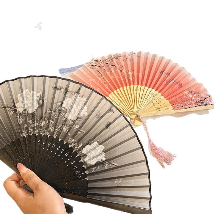 Handcrafted fan with Elegant flower pattern Bowlift